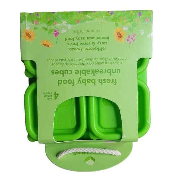 Lot of Green Sprouts Fresh Baby Food Unbreakable Cubes 4oz 2oz BPA BPS‎ Free New - Picture 2 of 7